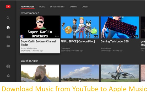 download music from youtube to apple music