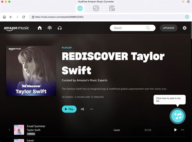 add amazon music to audfree amable mac