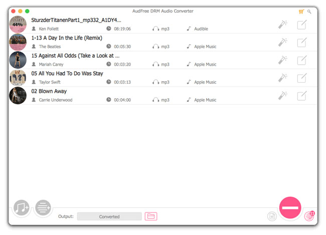 convert apple music to mp3 via audfree auditior