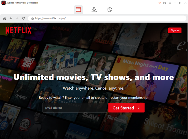 launch audfree netflix downloader