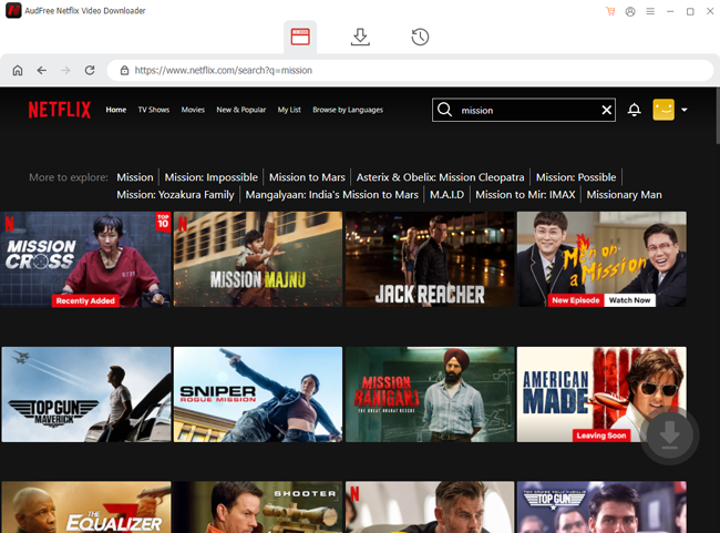 add netflix resources to audfree downloader