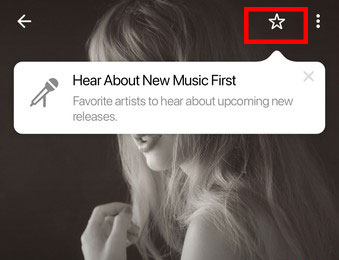 favorite an artist on apple music mobile
