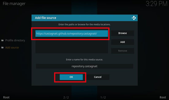 add netflix repository file source on kodi