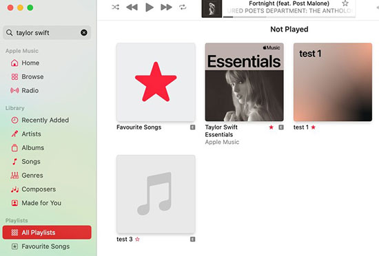 all playlists on apple music mac