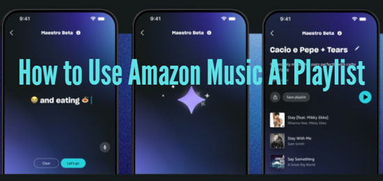 how to use amazon music ai playlist