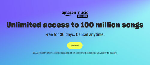 amazon music unlimited student price