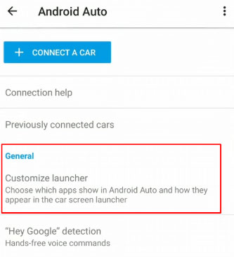 android auto customize launcher