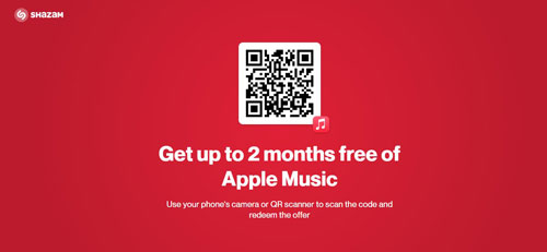 2 months free trial apple music by shazam