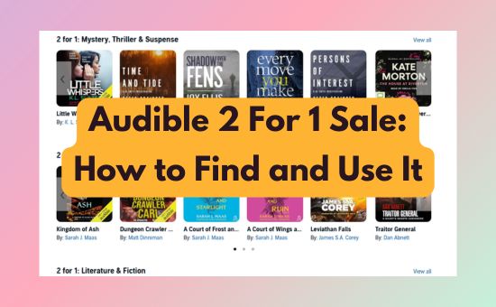 audible 2 for 1 sale