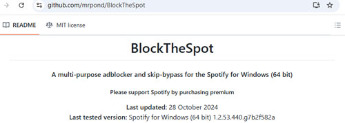 spotify ad blocker windows blockthespot