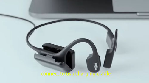 connect openswim to usb charging cradle