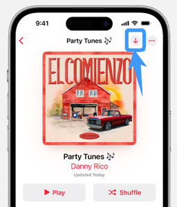 download apple music playlist and album to iphone