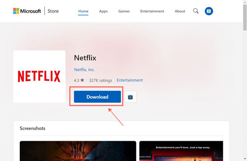 download netflix from microsoft store