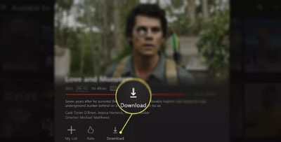 download netflix movies on older version of windows app