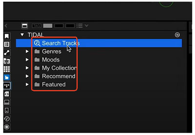 find tidal music on rekordbox