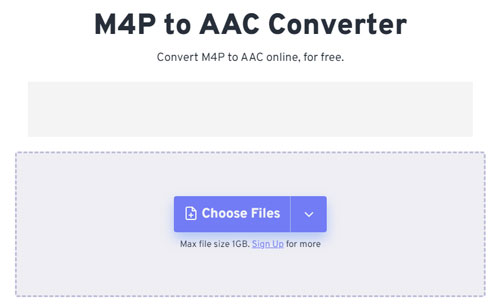 convert m4p to aac online via freeconvert