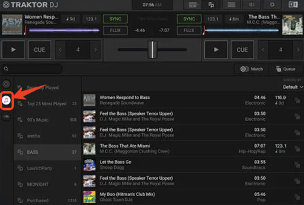 add spotify music to traktor dj via itunes on ios