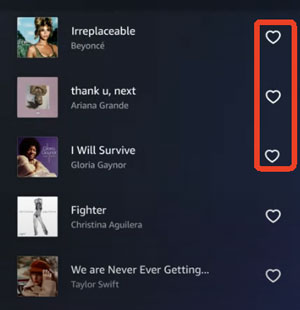 like or dislike amazon music ai playlist