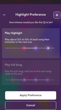 mixonset highlight preference