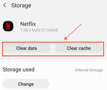 clear netflix android app cache