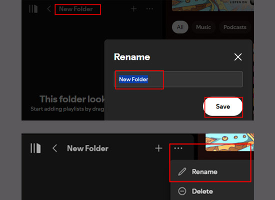 rename spotify playlist folder