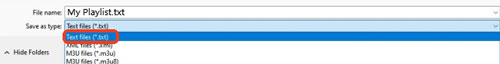 save apple music playlist as text files