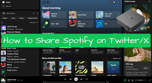 share spotify on twitter x