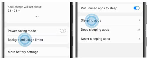 remove spotify from sleeping apps on android