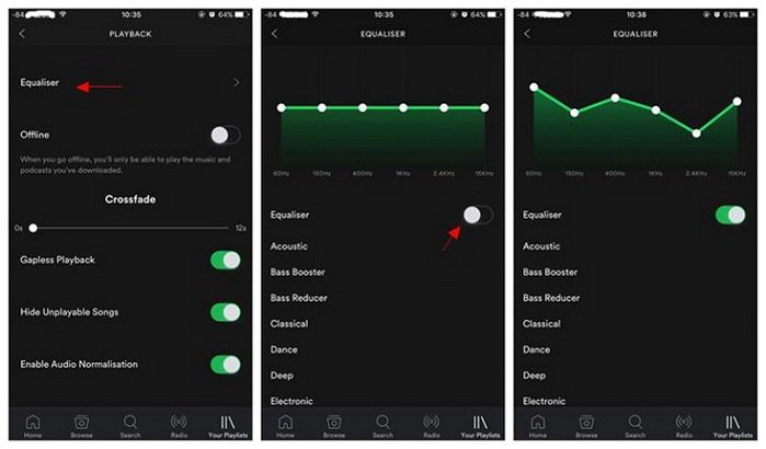 best spotify equalizer settings for beats