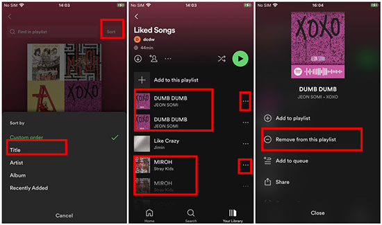 spotify remove duplicates from playlist on mobile