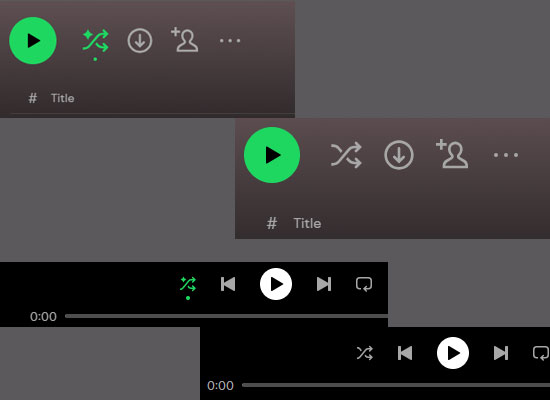 disable spotify smart shuffle on desktop