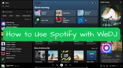 use spotify with wedj