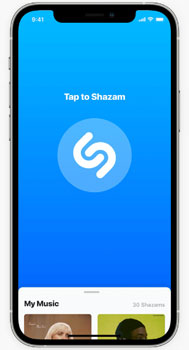 tap to shazam