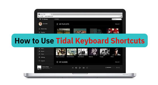 how to use tidal keyboard shortcuts