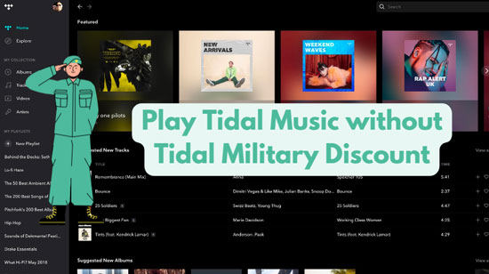 play tidal music without tidal military discount