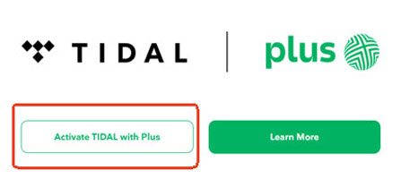 use tidal free trial 3 months via plus