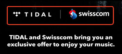 get tidal 90 day free trial via swisscom