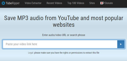 tuberipper youtube audio downloader online