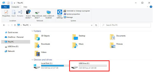 usb drive on windows