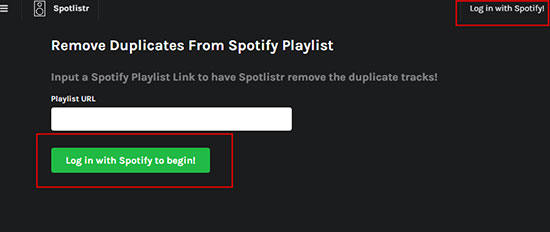 use spotlistr to remove spotify duplicates