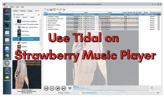 use tidal on strawberry music player