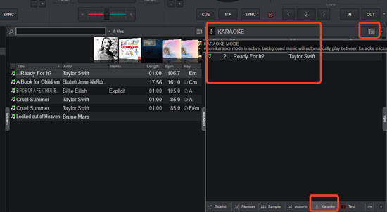 virtual dj karaoke mode