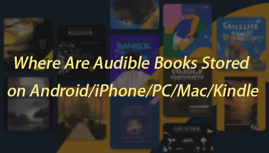 where are audible books stored on various devices